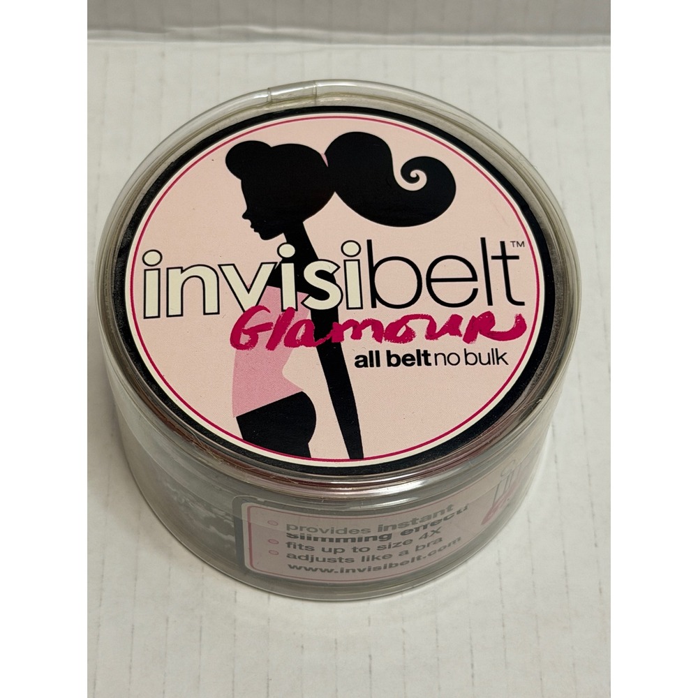 Invisibelt Glamour Gold Lace Flat Belt Plus Size Fits Up to 4X No Bulk Slimming